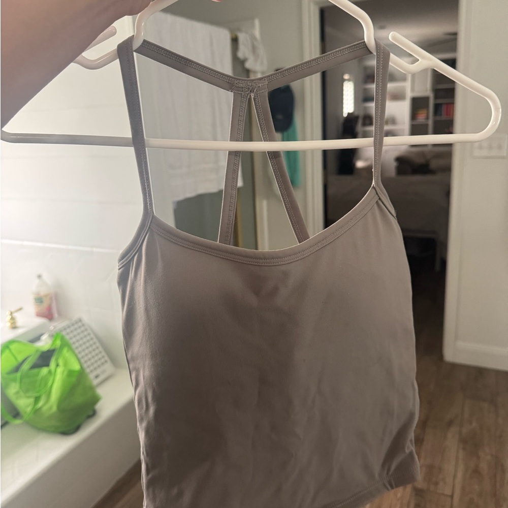 Gray Lululemon Strappy Tank Top